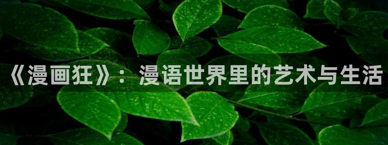 汗汗漫画羞羞漫画歪歪漫画：《漫画狂》：漫语世界里的艺术与生活